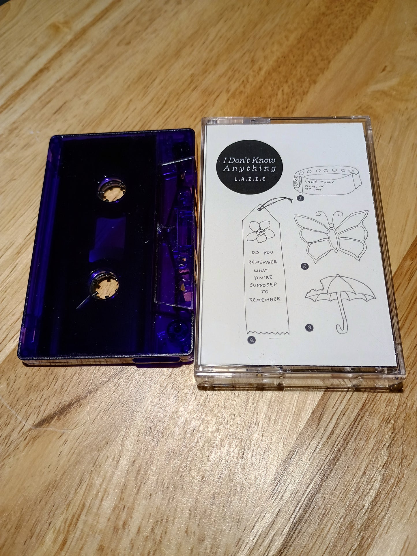 LAZIE - I Don't Know Anything EP Cassette Tape