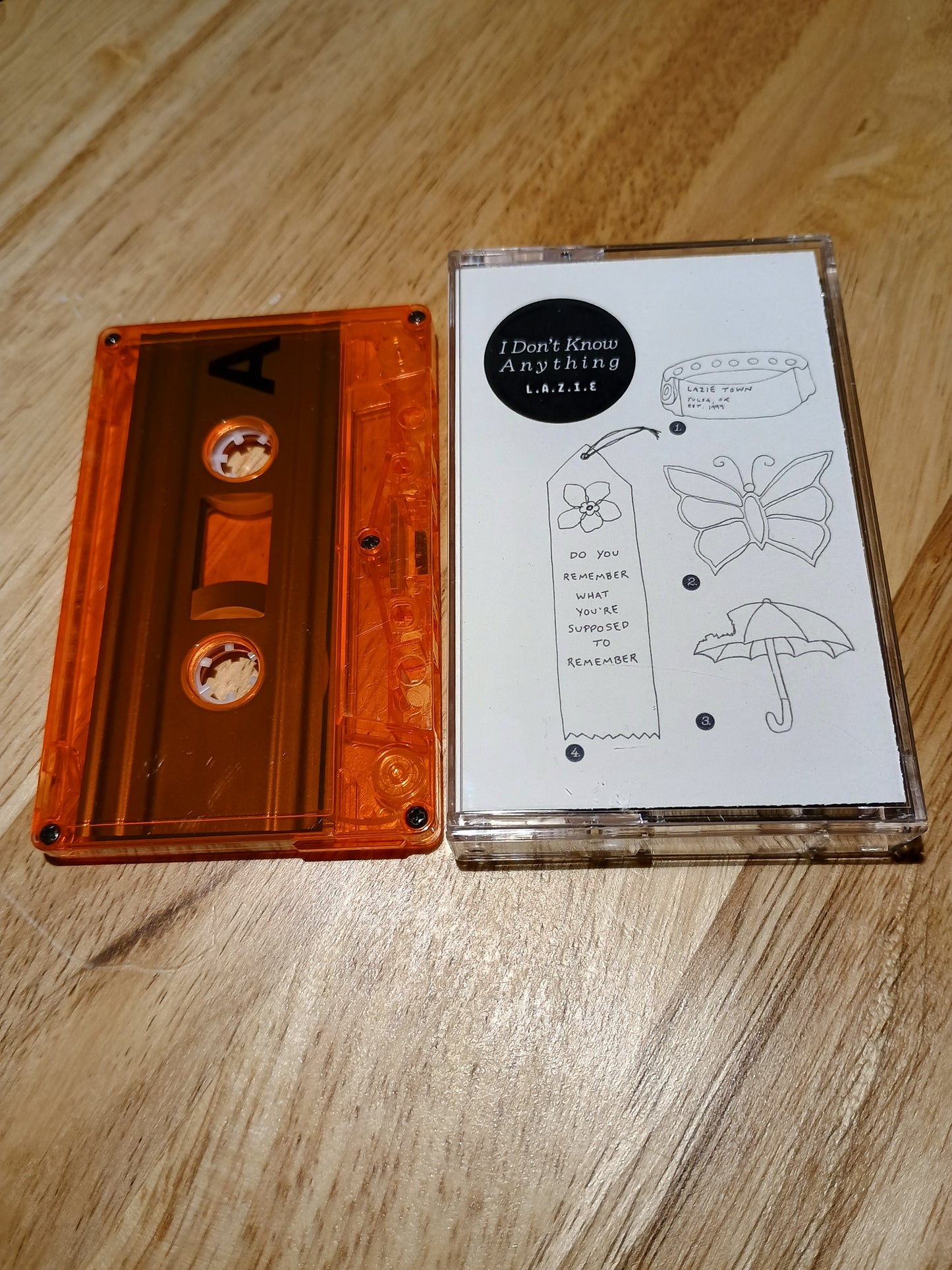 LAZIE - I Don't Know Anything EP Cassette Tape