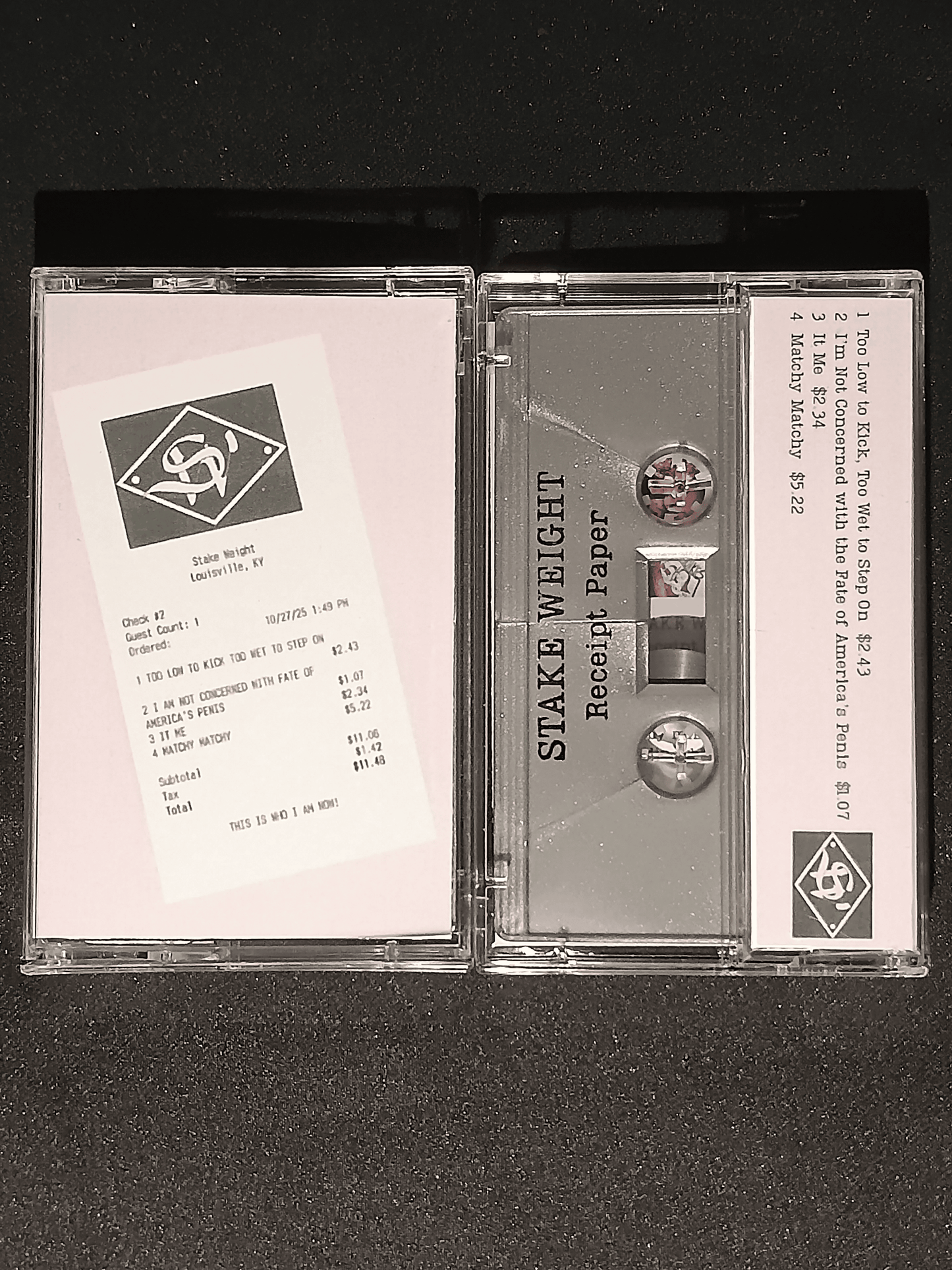 STAKE WEIGHT - Receipt Paper Cassette Tape